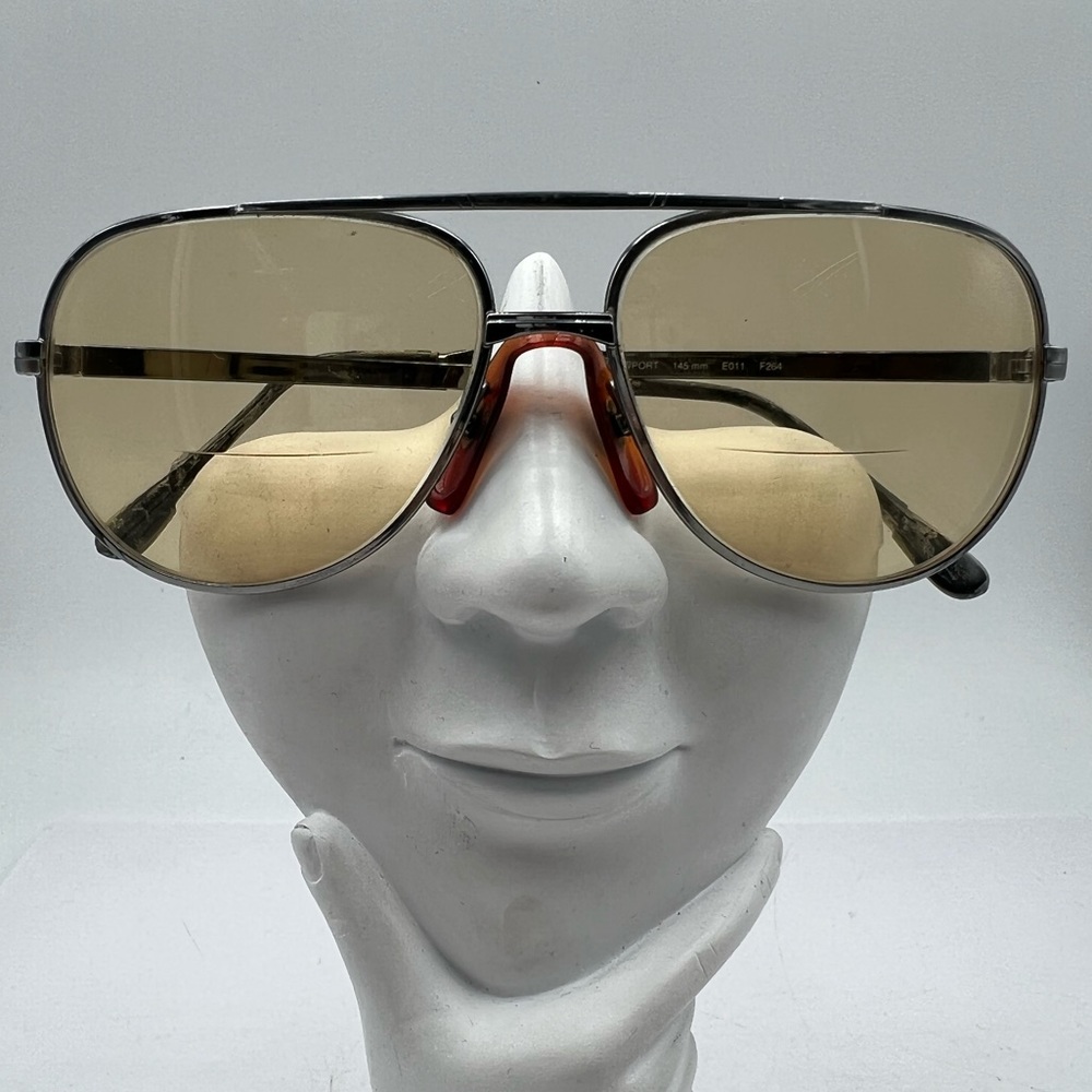Vintage L’AMY Silver Pilot Sunglasses Frames Newport